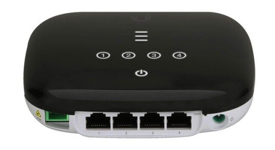 Ubiquiti UFiber WiFi Trådløs Ruter 1GbE Veggmonterbar Sort 802.11n