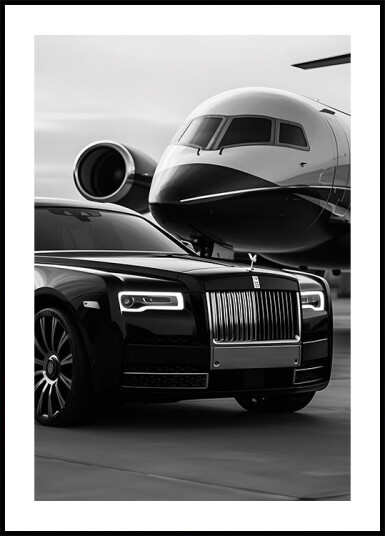 Luxury Lifestyle Black & White Plakat Plakat / 50x70cm