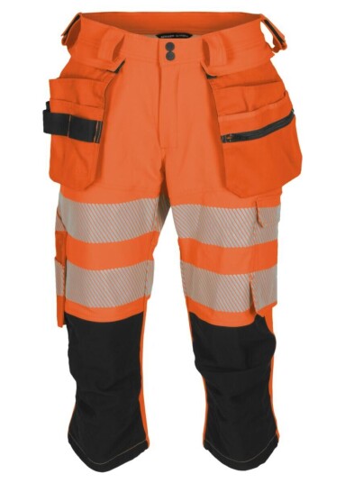 BS Lillehammer Piratbukse, HiVis kl.1 Unisex, Str. C68, Oransje/Sort BS Lillehammer Piratbukse, HiVis kl.1 Unisex, Str. C68, Oransje/Sort