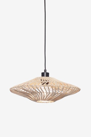 Good&Mojo Hengende taklampe flat liten Zanzibar Hvit Good&Mojo Hengende taklampe flat liten Zanzibar Hvit