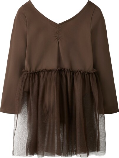 Name It Nmfdaisy Ls Slim Dress Brown 110 Name It Nmfdaisy Ls Slim Dress Brown 110
