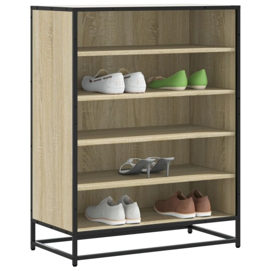 Skoskap sonoma eik 75x38x97,5 cm konstruert tre og metall 8721102923777 Skoskap sonoma eik 75x38x97,5 cm konstruert tre og metall 8721102923777
