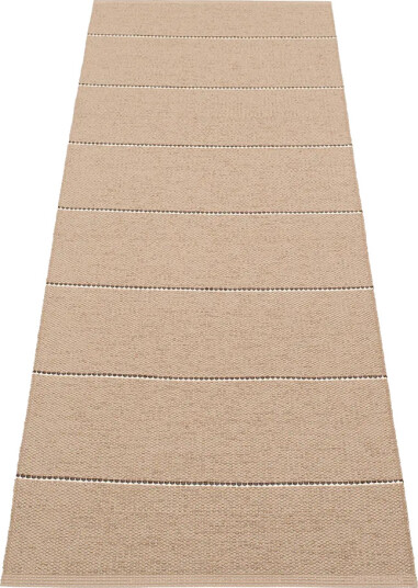 Pappelina Lea teppe Potato/Dark Brown/Vanilla 70 x 225 cm