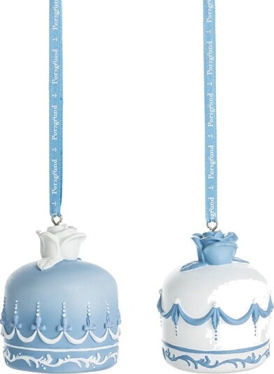 Porsgrunds Porselænsfabrik BALLERINA KAKE HENGEPYNT 2 PK. H 7 CM