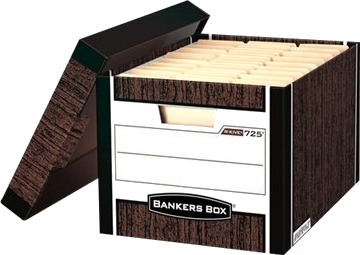 Bankers Box Woodgrain - Lagerboks (En Pakke 2)