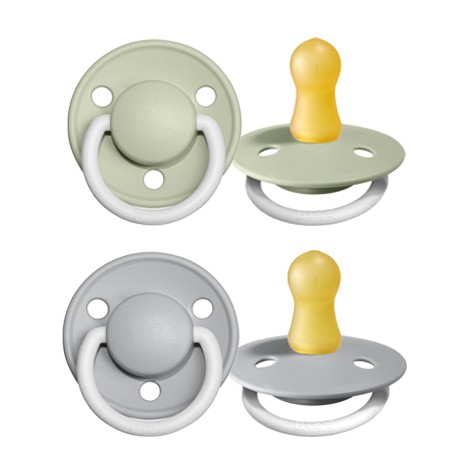 Bibs De Lux Night  2-pakning Str. 1 0-6 Md.Rund  Lateks,