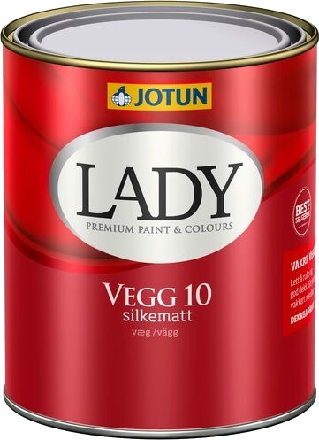 Jotun Interiørmaling Lady Vegg 10 Hvit Base 0.68l Jotun Interiørmaling Lady Vegg 10 Hvit Base 0.68l