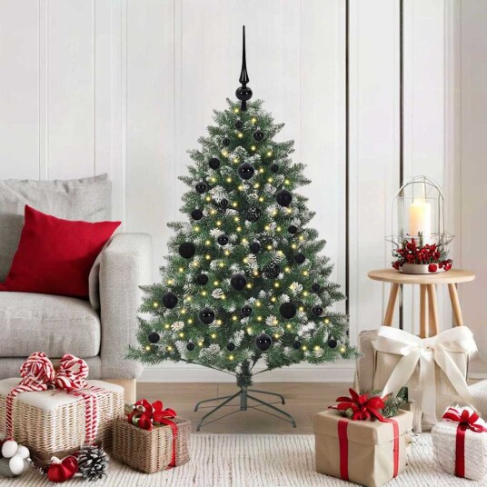  Kunstig juletre grønn 85 x 85 x 120 cm PVC og plast og stål