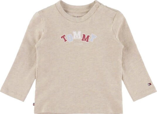Tommy Hilfiger Genser Lett Gold Heather m. Trykk Tommy Hilfiger 2 år (92) Genser Beige