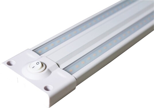 Linear benkarmatur 50 cm 10W 3000K Dimbar Hvit
