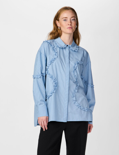 YAS Yasyera Ls Shirt - Blue - 34