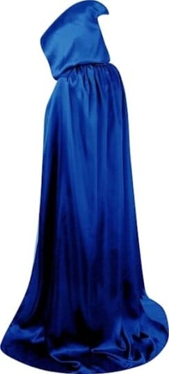 Halloween Unisex Kappe med Hette Blå 170 cm