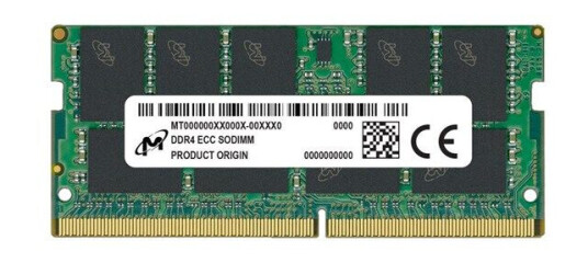 Crucial Micron - DDR4 - module - 32 GB - SO-DIMM 260-pin - 3200 MHz / PC4-25600 - unbuffered Crucial Micron - DDR4 - module - 32 GB - SO-DIMM 260-pin - 3200 MHz / PC4-25600 - unbuffered