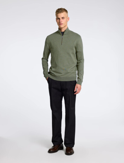 Selected Slhberg Ls Half Zip Noos Green M Selected Slhberg Ls Half Zip Noos Green M