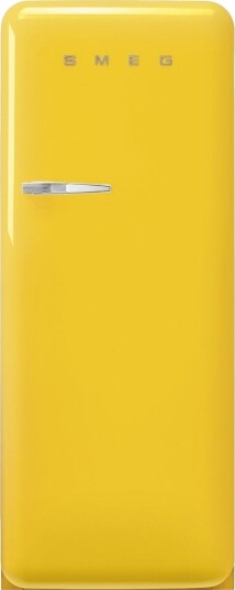 Smeg 50"s Style Kombiskap FAB28RYW6 Høyrehengt Gul Smeg 50"s Style Kombiskap FAB28RYW6 Høyrehengt Gul