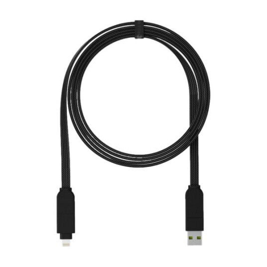 ROLLING SQUARE INCHARGE X MAX 1,5 M UNIVERSAL LADEKABEL 100 W, SVART