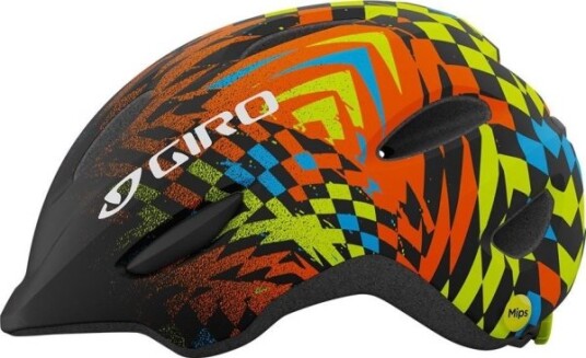 Giro Giro Scamp Barnehjelm Matt Svart Rutete Fade Str. S (49–53 Cm) (Ny)