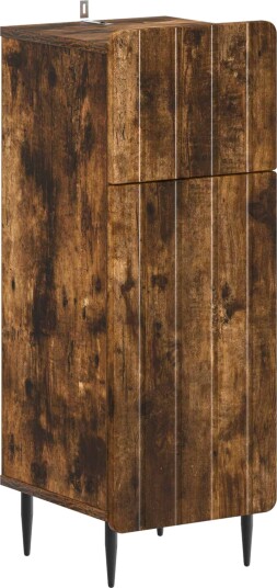 vidaXL Baderom Oppbevaringsskap ZWOLLE Røkt Eik 30 x 31 x 79,5 cm