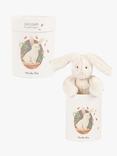 Moulin Roty Louison The Rabbit 28 Cm - Arthur & Louison - Cream - ONE SIZE Moulin Roty Louison The Rabbit 28 Cm - Arthur & Louison - Cream - ONE SIZE