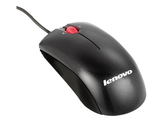 Lenovo mus - USB - metallisk sort