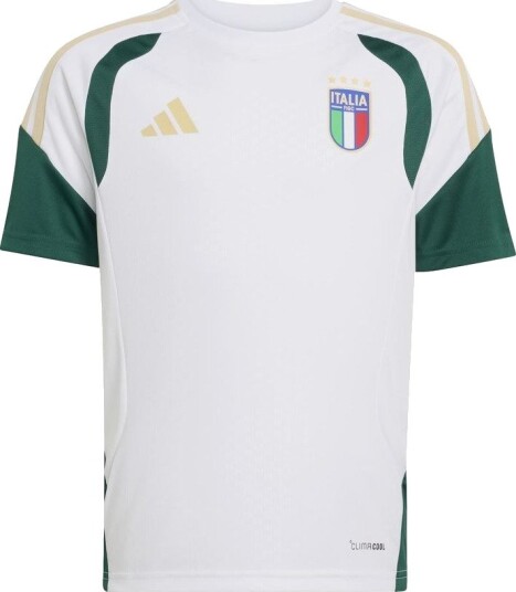 Italia Trenings T Skjorte Tiro 26 Hvit/Grønn Barn adidas størrelse 176 cm Italia Trenings T Skjorte Tiro 26 Hvit/Grønn Barn adidas størrelse 176 cm