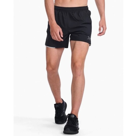 2XU Aero 5 Inch Shorts Men Black/Silver Reflective XS