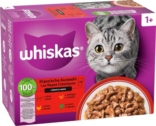 Whiskas Våtfôr Adult Megapakke 1+ Porsjonsposer Klassisk Utvalg I Saus 24 X 85 G 24X85 G Whiskas Våtfôr Adult Megapakke 1+ Porsjonsposer Klassisk Utvalg I Saus 24 X 85 G 24X85 G