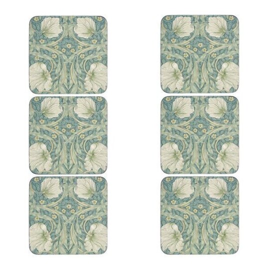 Spode   Morris & Co Pimpernel glassunderlag 6 stk