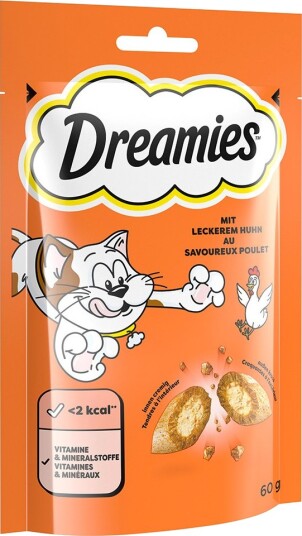 Dreamies Klassisk Kattesnacks Kylling 6 X 60 G