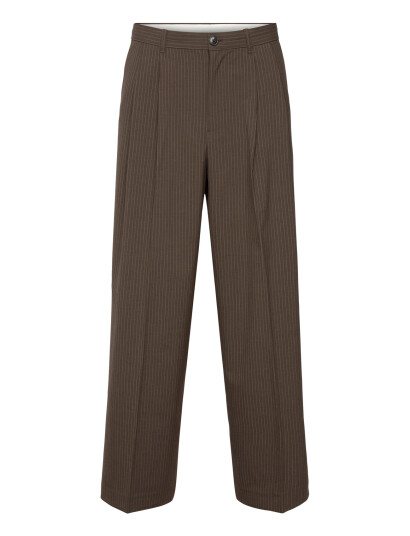 Weekday Loose Fit Pleated Suit Trousers Brown 44 Weekday Loose Fit Pleated Suit Trousers Brown 44