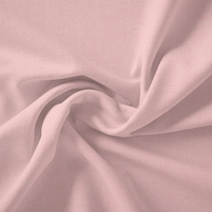 Stoffabrics Swan Solid Bomullslerret Stoff 150cm 402 Dus rosa 50cm