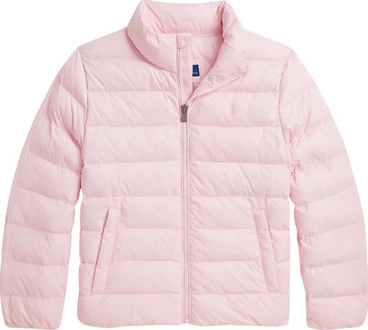 Ralph Lauren Kids The Colden Packable Quilted Jacket Pink 154 158