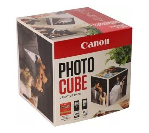 Canon Photo Cube Creative Pack - 2-pack - black colour (cyan magenta yellow) - original - glossy - ink cartridge / paper kit