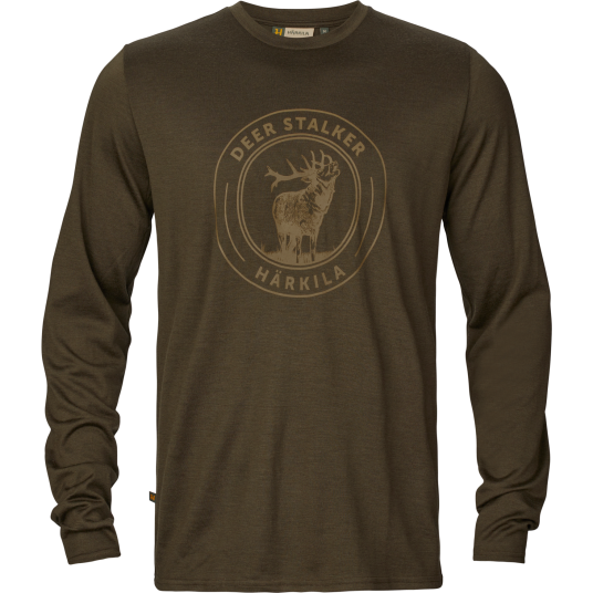 Härkila Men"s Game Long Sleeve T-Shirt Willow Green Stag XL