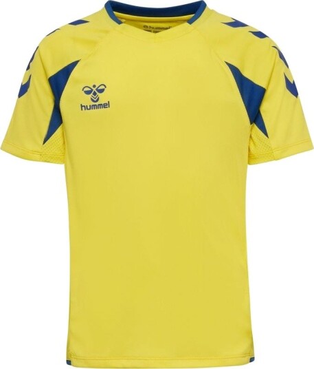 Hummel Core 2.0 Trenings T Skjorte   Gul/Blå Barn størrelse 152 cm