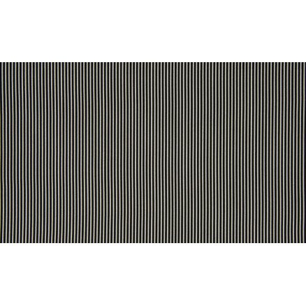 Diverse Minimals Bomullspoplinstoff Print 369 Stripe Black 145cm 50cm