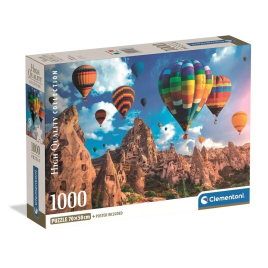 Clementoni Puslespill 1000 Brikker Ballonger i Cappadocia