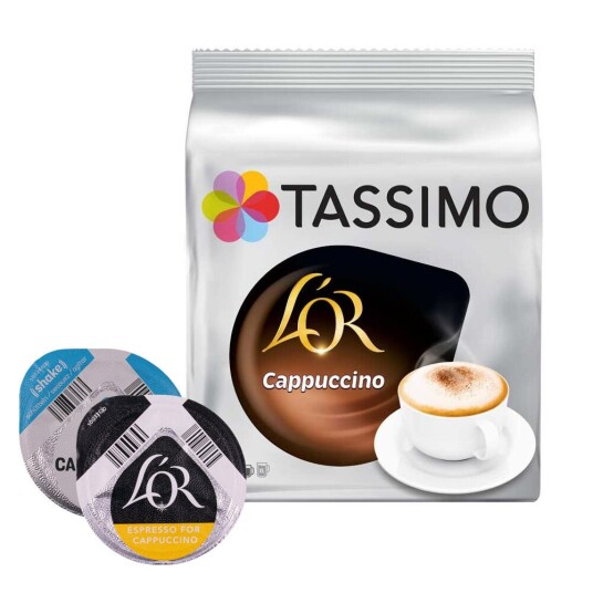 Tassimo L'OR Cappuccino til Tassimo. 16 kapsler Tassimo L'OR Cappuccino til Tassimo. 16 kapsler