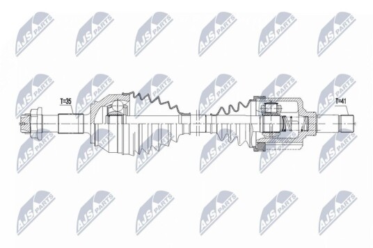 Nty Drivaksel NTY NPW CT 163 Nty Drivaksel NTY NPW CT 163