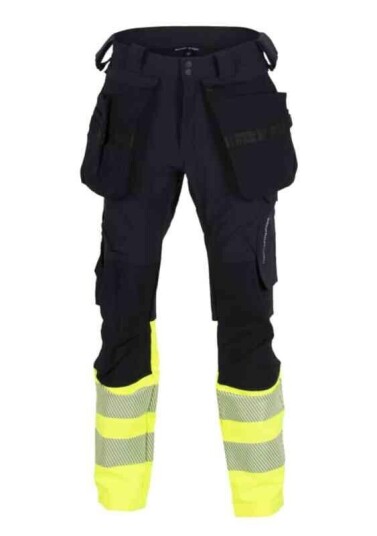 BS Lillehammer 2.0 Håndverksbukse, kl.1 Unisex, Str. C58, HiVis, Sort/Gul BS Lillehammer 2.0 Håndverksbukse, kl.1 Unisex, Str. C58, HiVis, Sort/Gul