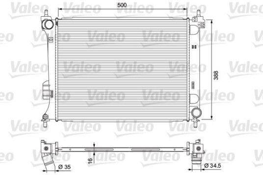 Radiator VALEO 701729 Radiator VALEO 701729