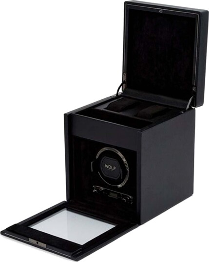 Wolf British Racing Green Watch Winder 1 klokke Svart Kunstskinn 792102 - Unisex - Synthetic leather Wolf British Racing Green Watch Winder 1 klokke Svart Kunstskinn 792102 - Unisex - Synthetic leather