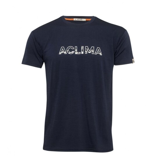 Aclima Lightwool Tee Logo M´S Herre, 232 Navy Blazer, M Aclima Lightwool Tee Logo M´S Herre, 232 Navy Blazer, M