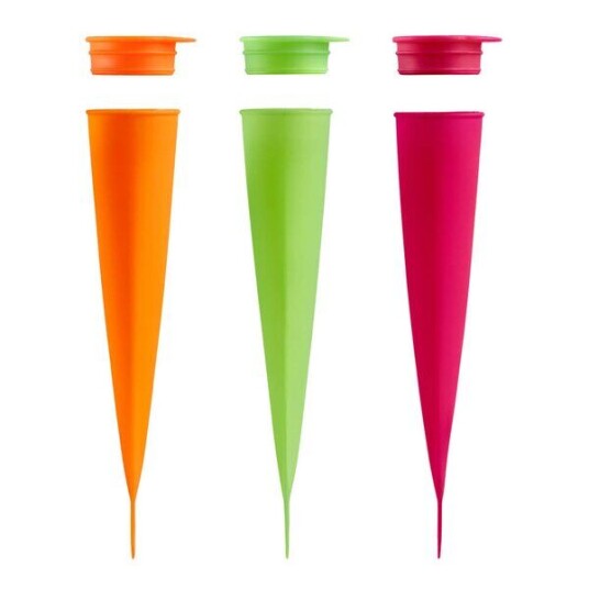Lékué Squeeze iskremform 3 stk 9 cl oransje/rosa/grønn Lékué Squeeze iskremform 3 stk 9 cl oransje/rosa/grønn