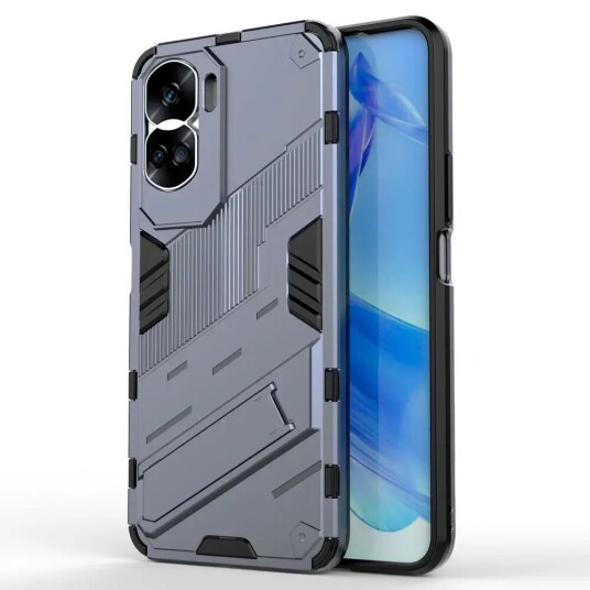 INCOVER Honor 90 Lite Hybrid Håndverker Deksel Med Kickstand - Grå