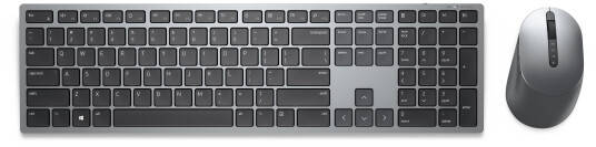 Dell Pro Plus Trådløst Tastatur og Mussett 2.4 GHz Bluetooth QWERTY Titan Grå