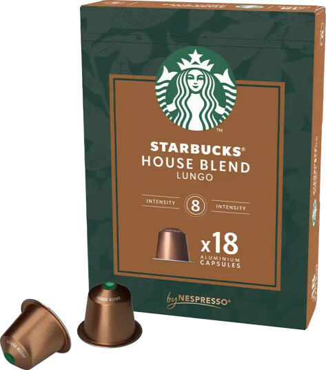 Starbucks | Lungo House Blend 18 kapsler Starbucks® by Nespresso®