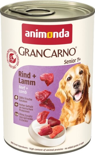 Animonda GranCarno Senior Original Våtfôr Okse & Lam 6x400g