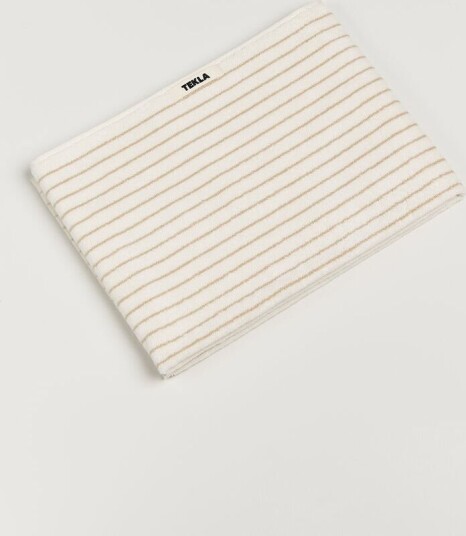 Tekla Organic Terry Bath Towel Sienna Stripes