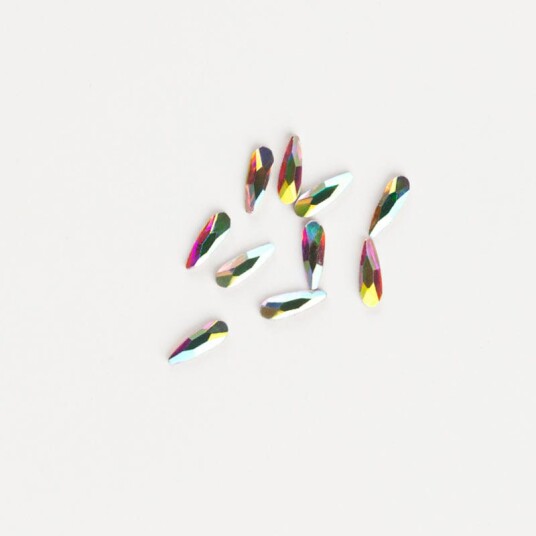 Brillbird Norge Rhinestone 10stk   Drop 2x6mm